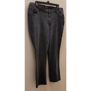 Lee‎ women's relaxed fit straight leg jeans- GRAY SIZE 16 SHORT 98% cotton